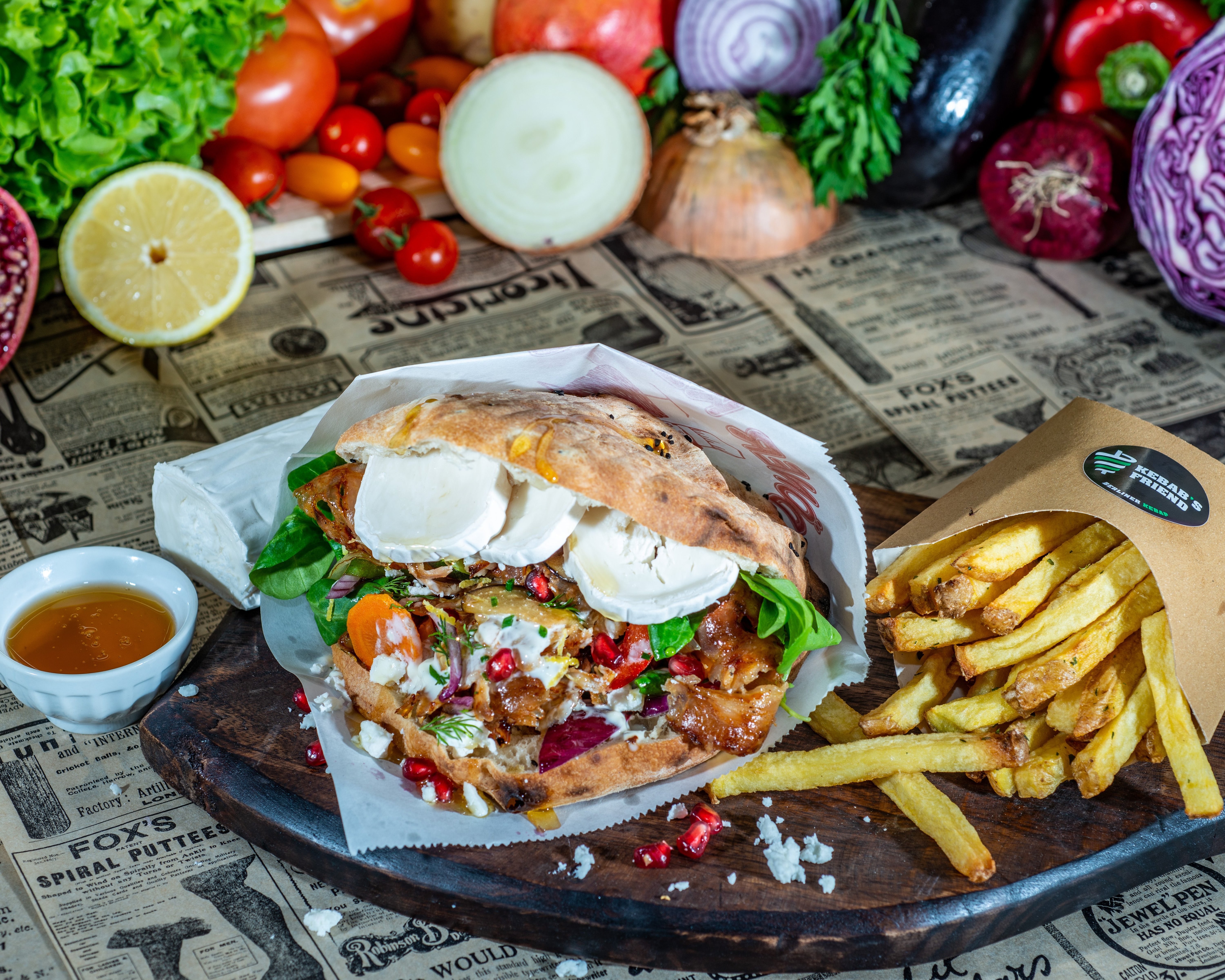 Kebab Chèvre & Sumac ⭐🥙+🍟 15.60 €