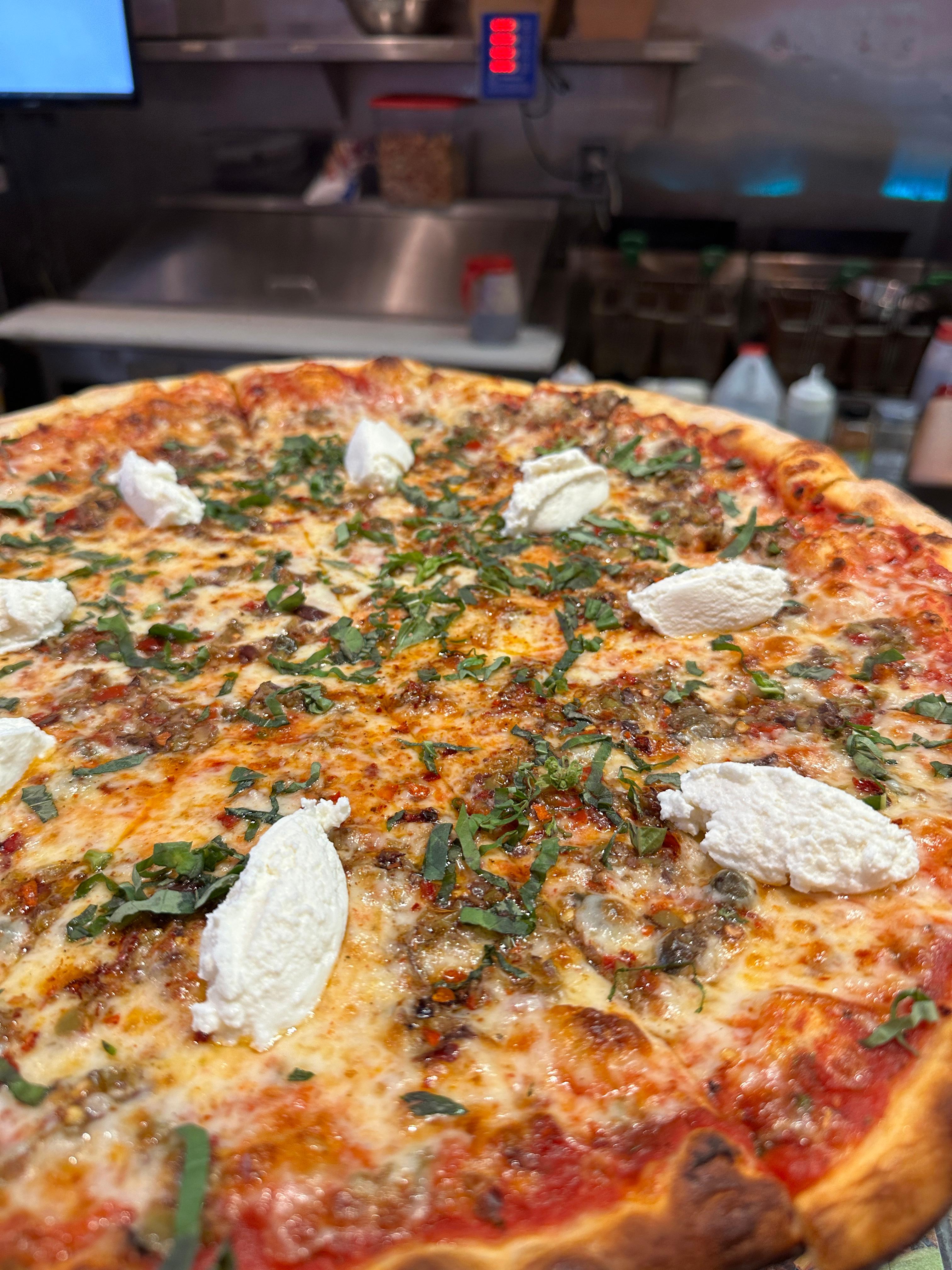 Puttanesca Pizza.