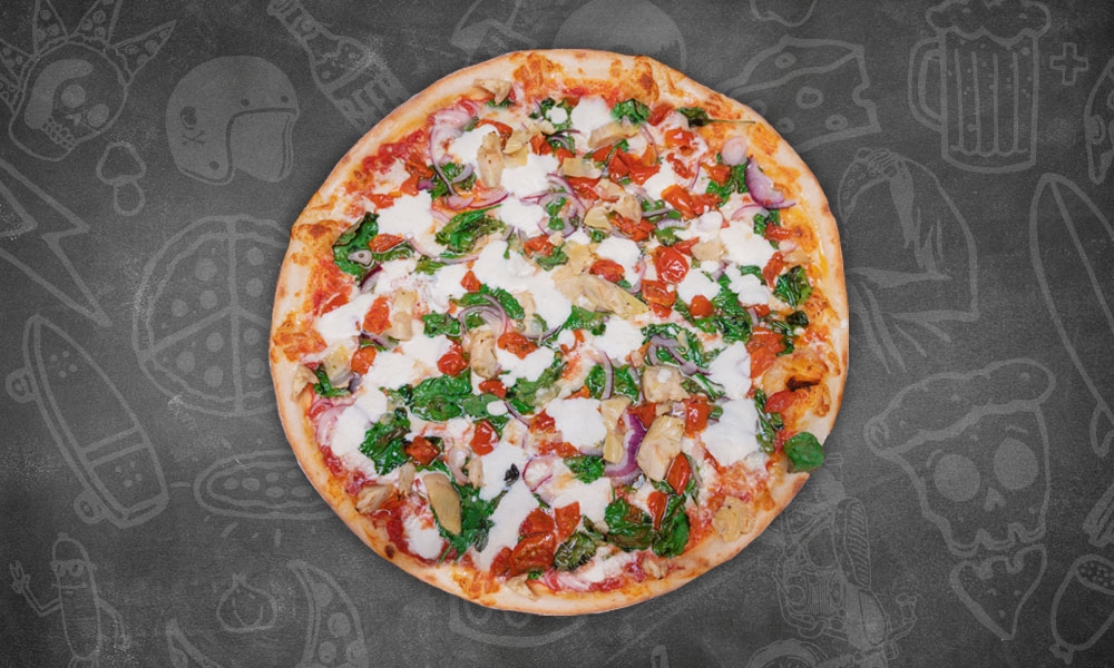 Herb Tomato Ricotta Whole Pie.
