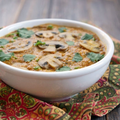 Mushroom Methi Malai.