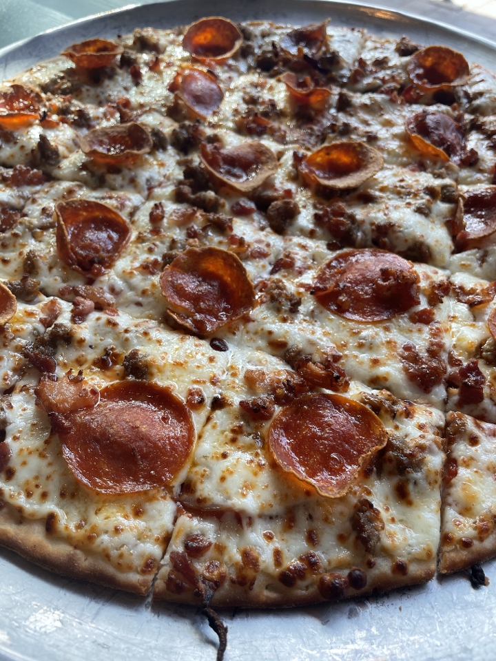 Large Thin Meat Lovers.