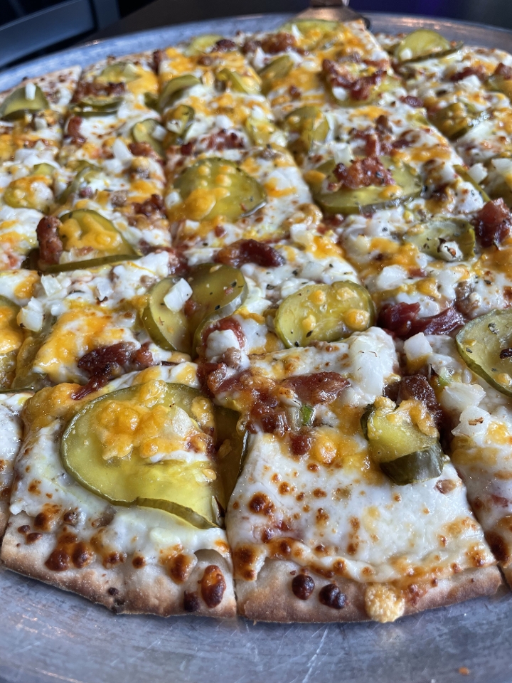 Medium Thin Cheeseburger Supreme.