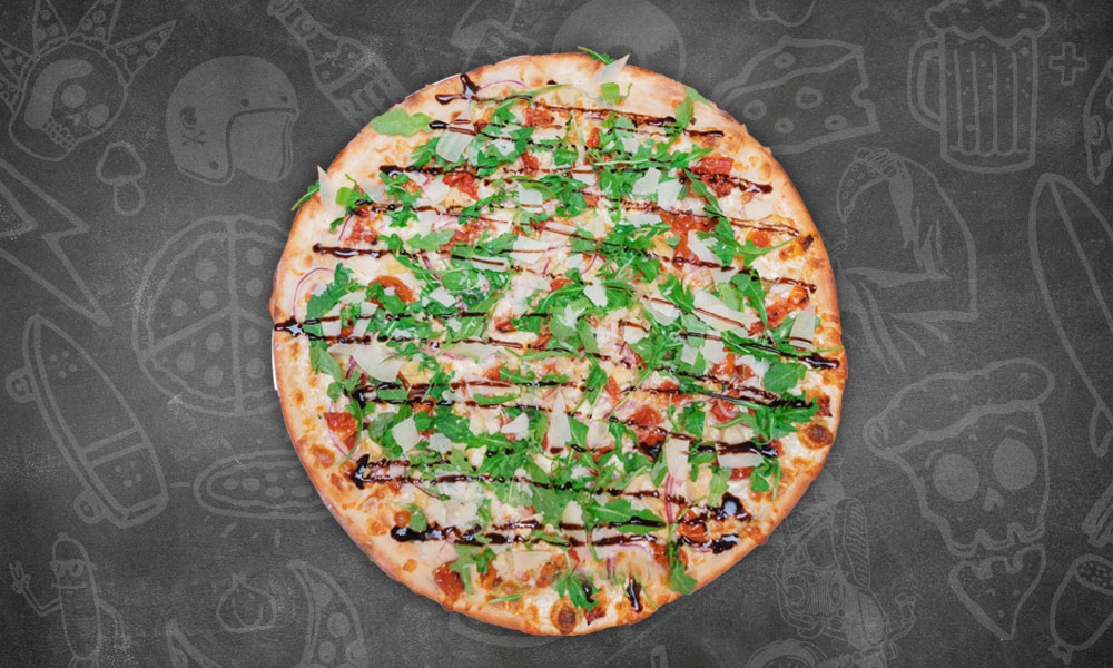 Artichoke Arugula Whole Pie.